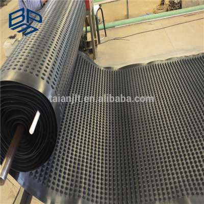 HDPE plastic dimpled waterproofing drainage board